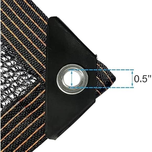 40% Black Shade Cloth, 20 x 30 FT Durable Mesh Tarp with Grommets, Resistant UV - Picture 2 of 7